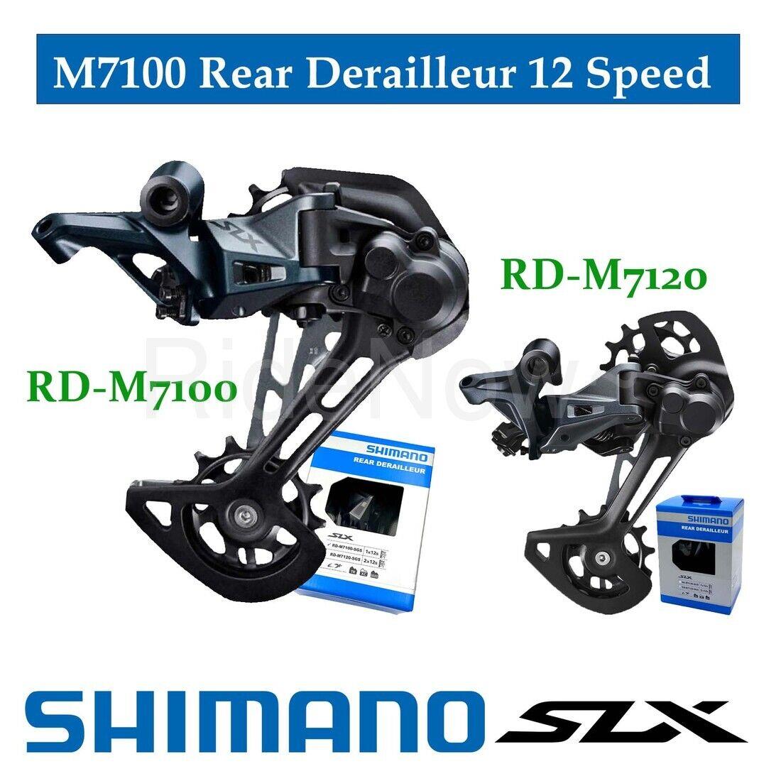 Shimano Slx RD-M7100 /M7120-SGS Mtb Bike Rear Derailleur 1/2x12S Longcage Black