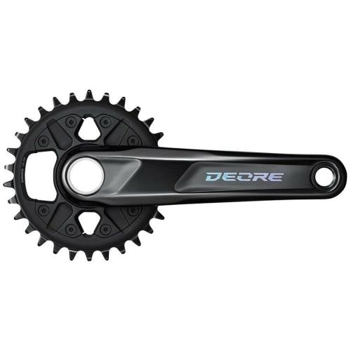 Shimano Deore Crankset with 30t Chainring 1x12-speed 170mm/175mm Options - Black