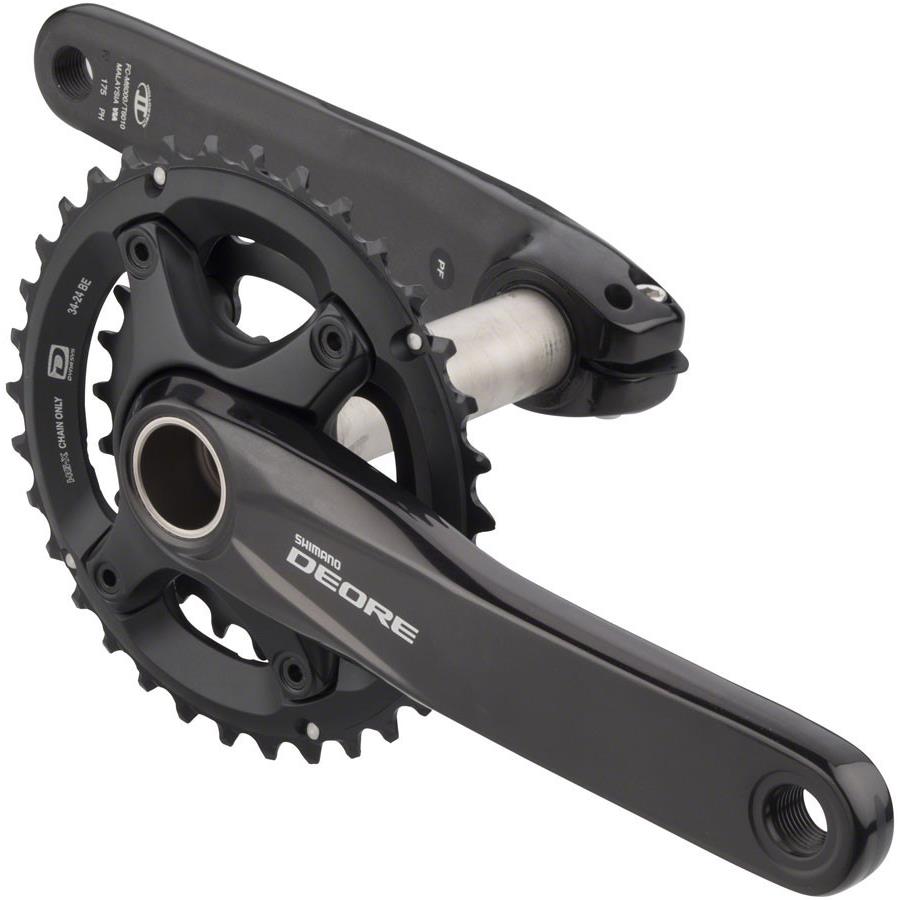Shimano FC-M6000-2 Crankset 175mm 10-Sp 34/24t 96/64 Bcd Hollowtech II Spindle
