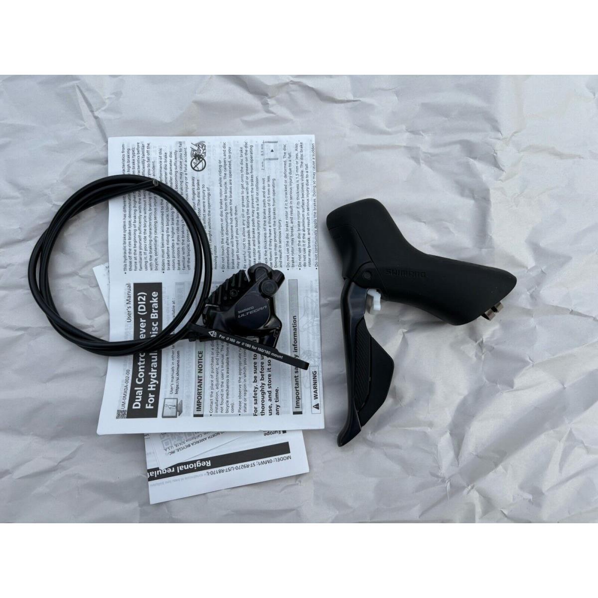 Shimano Ultegra Di2 ST-R8170 Left Shifter/brake Lever and BR-8170 Brake