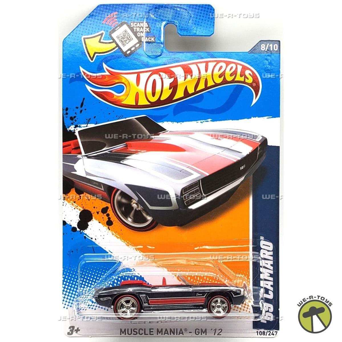 Hot Wheels 69 Camaro Muscle Mania Super Treasure Hunt Car 2011 Mattel V5378