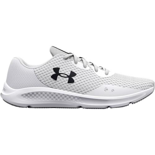 Under Armour Women`s Charged Pursuit 3 Running Shoe White-halo Gray-black