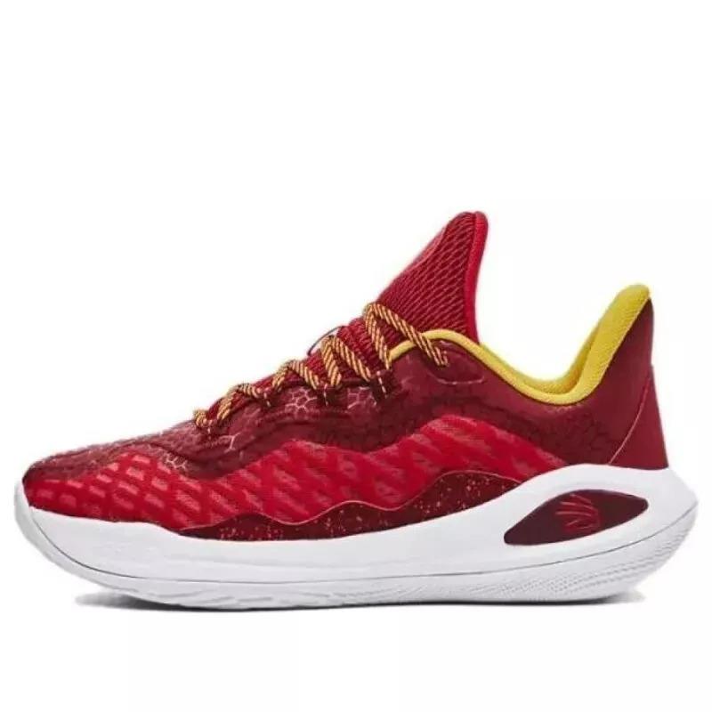 Under Armour Junior GS Curry 11 Fire Basketball Shoes 3027577 600 - Red