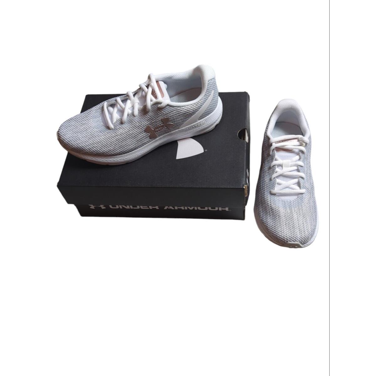 Under Armour Women`s Charged Impulse 2 Knit White Running Shoes Size 6.5 - White