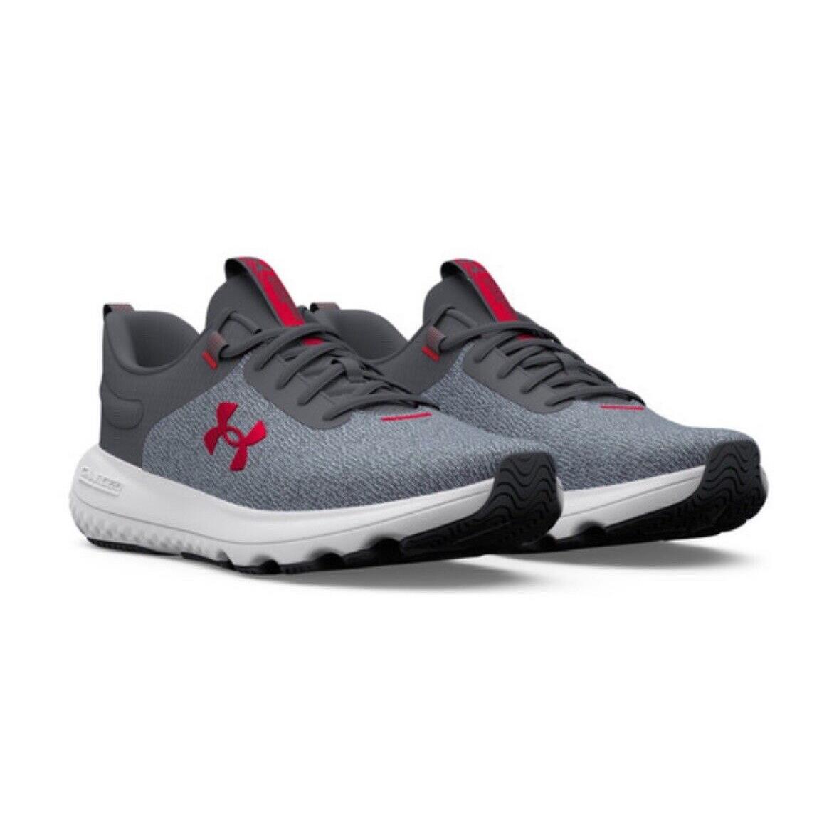 Under Armour Men`s UA Charged Revitalize Running Shoes Size 10 Gray 3026679-100