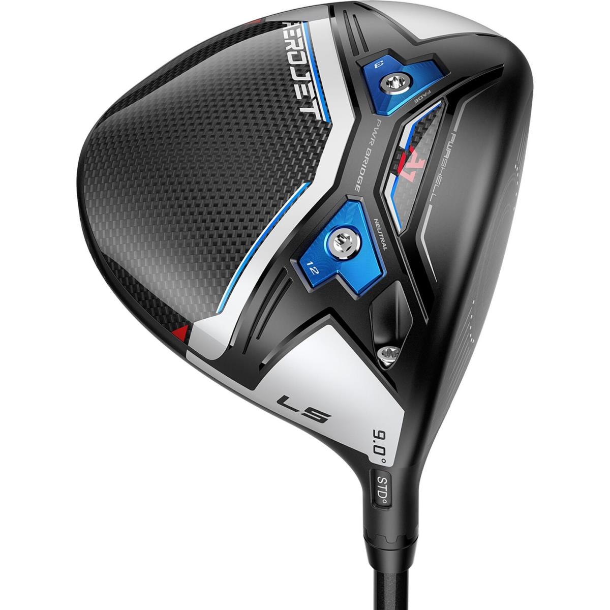 Cobra Aerojet LS Driver Golf Club - Right Hand 9.0 Stiff Flex Mitsubishi Kai`li - Lie Angle: Black