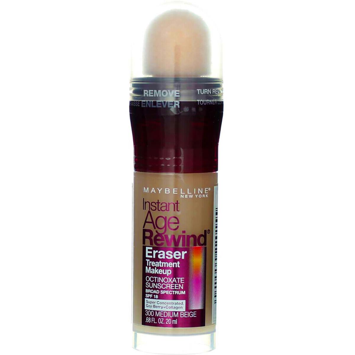 3 Pack Maybelline Instant Age Rewind Eraser Treatment Makeup Medium Beige