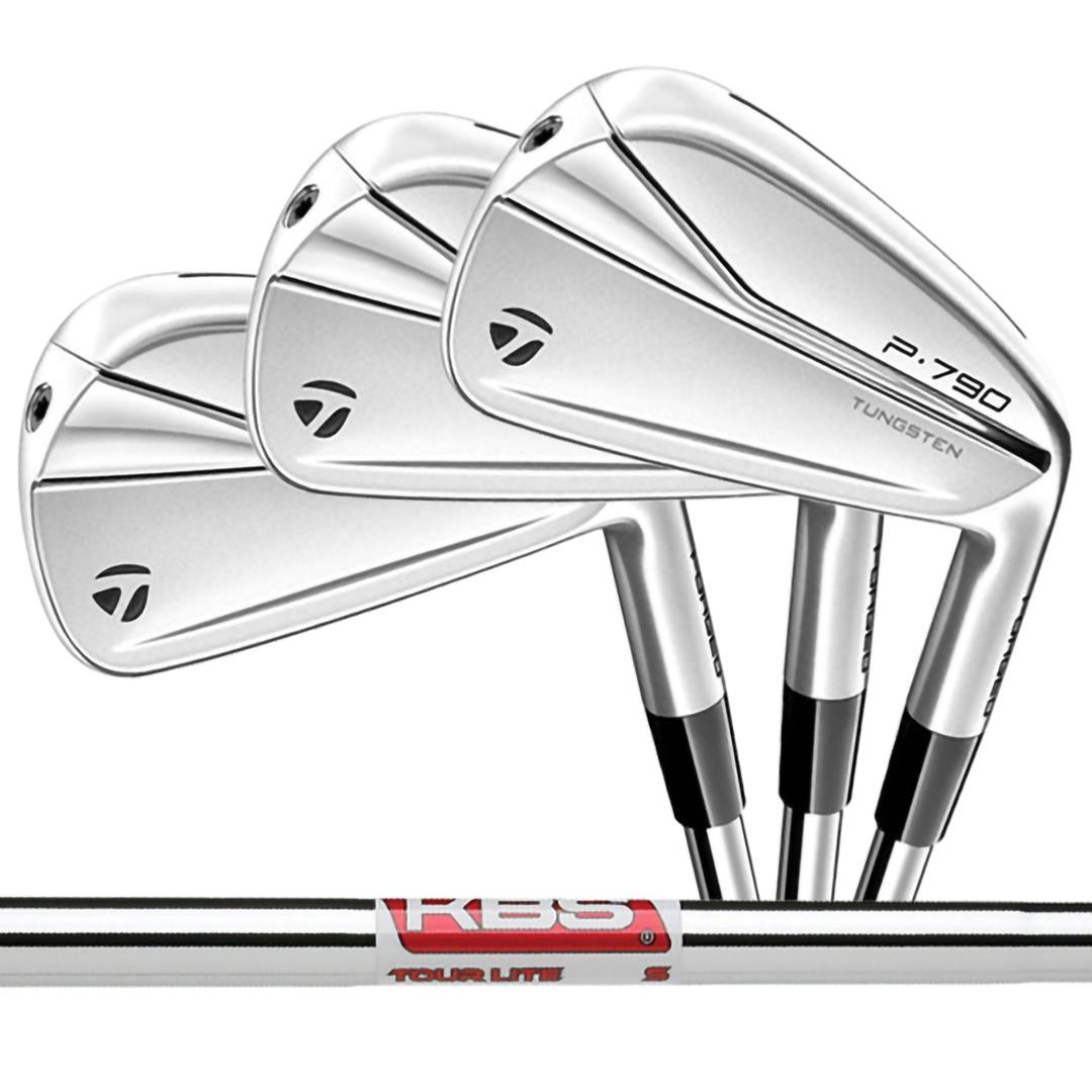 Taylormade 2021 P790 4-PW Iron Set 7 Piece Steel Kbs Tour Lite Stiff Flex