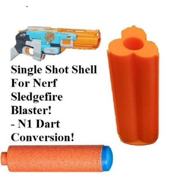 N1 Dart N Series Sniper Shell For Nerf Sledgefire Blaster Shotgun Sledge Fire Orange