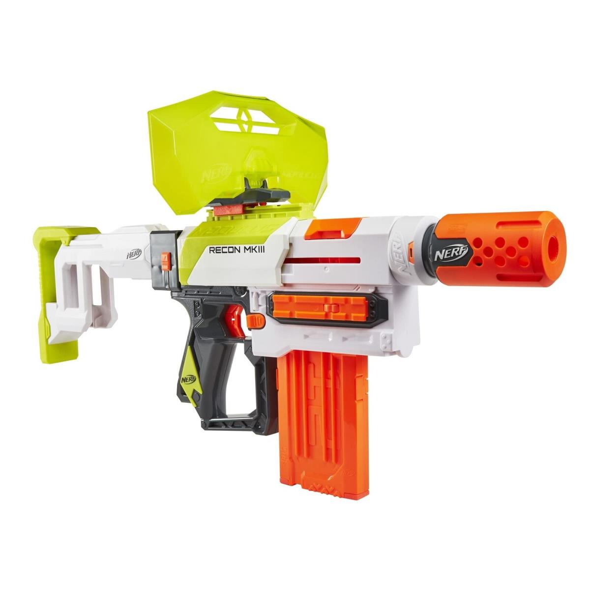 Nerf Modulus Recon Mkiii Blaster Removable Stock and Barrel Extension Dart