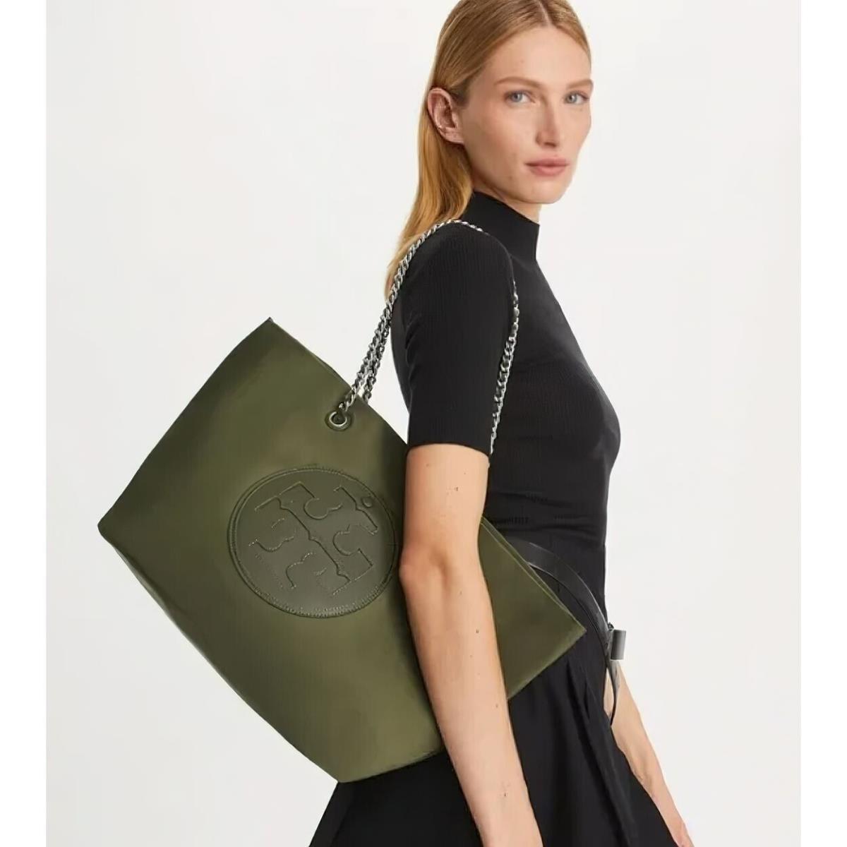 Tory Burch Women`s Ella Chain Tote Bag Olive Green OS