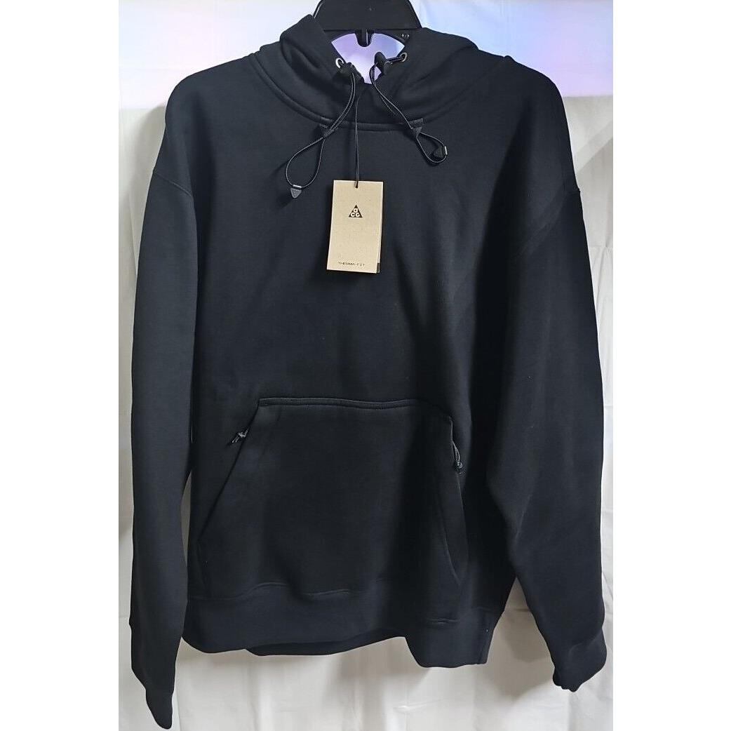 Nike Acg Therma Fit Fleece Pullover Hoodie Black Size Xxl DH3087 010