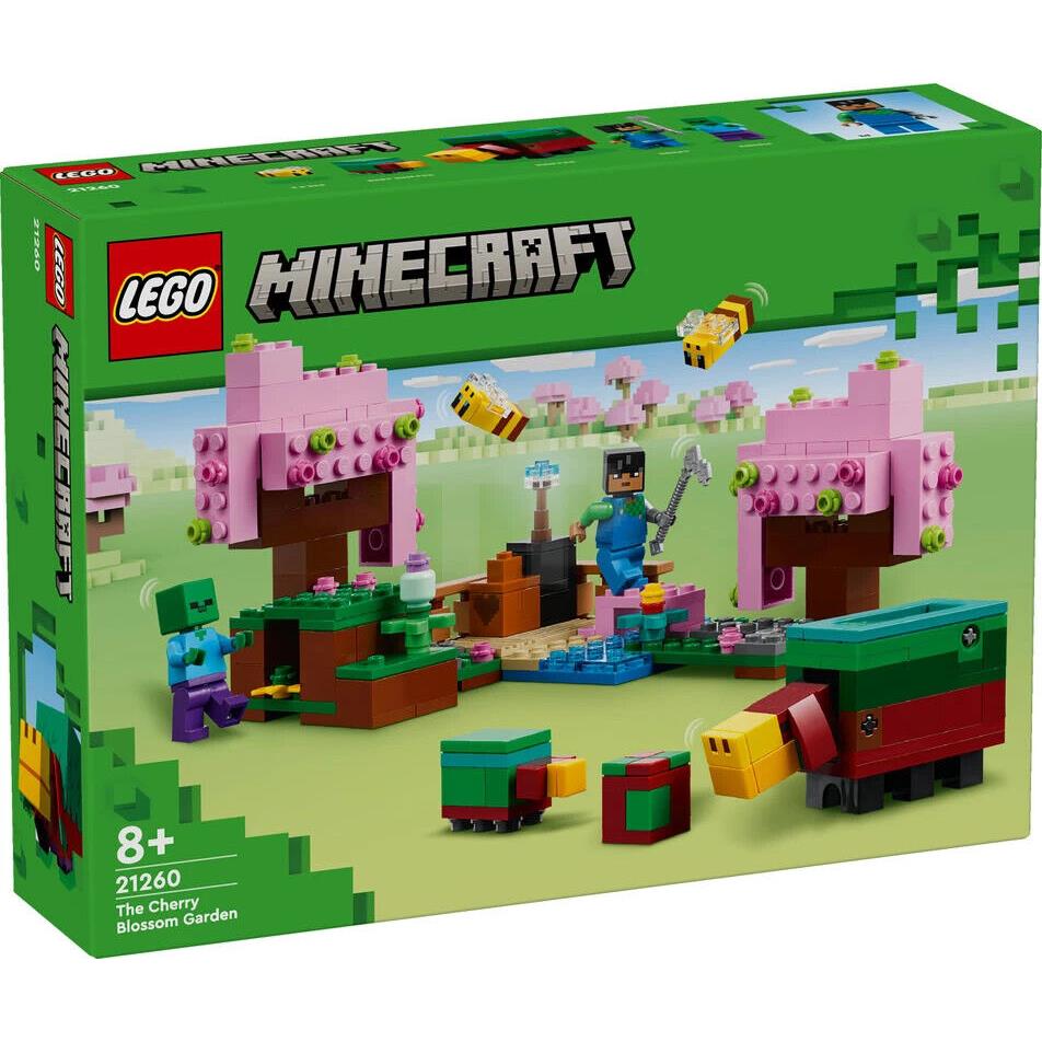 Lego Minecraft The Cherry Blossom Garden 21260 Building Toy Set Gift