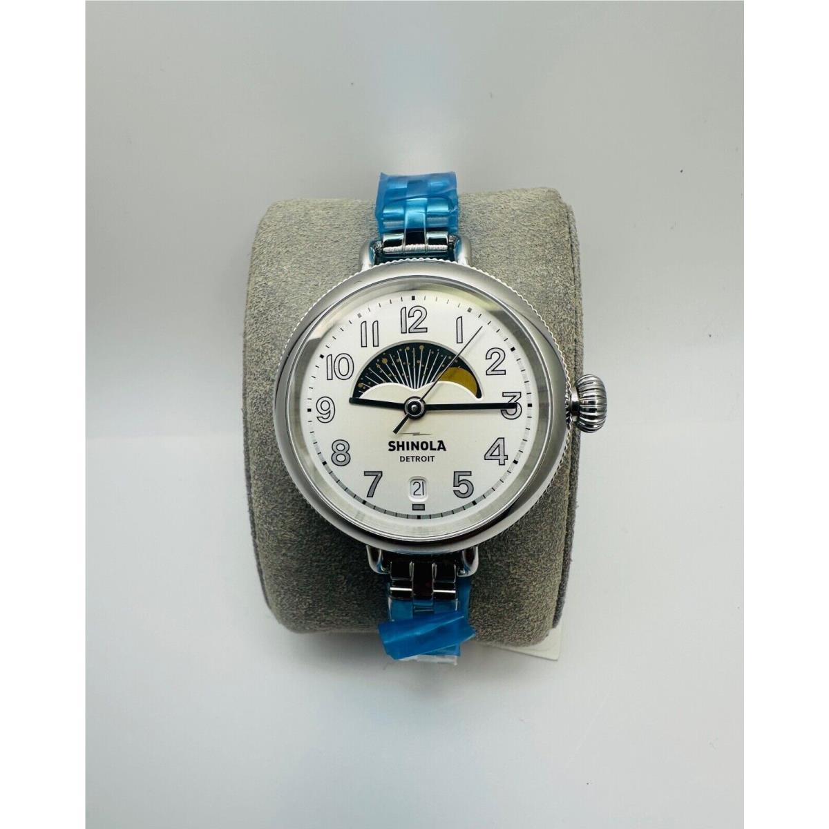 Birdy Stainless Steel 34mm Women`s Moonphase Watch S0120250585 by Shinola