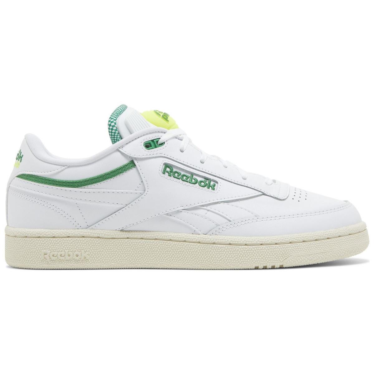 100044600/GW4794 Mens Reebok Club C 85 Pump - Ftwwht/Clawht/Glegrn