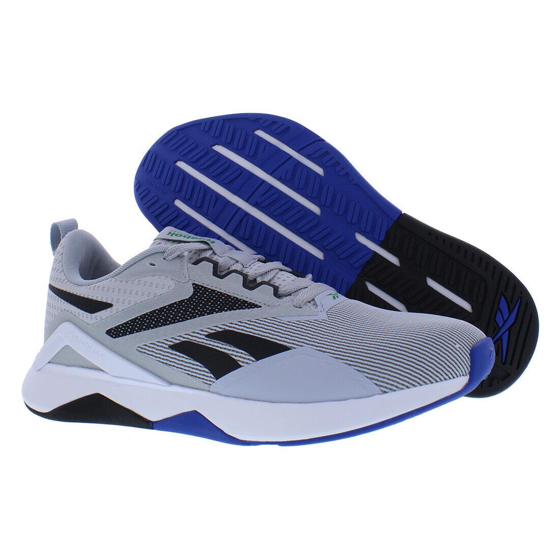Reebok Nanoflex Tr 2.0 Mens Shoes Size 8 Color: Grey/black/green