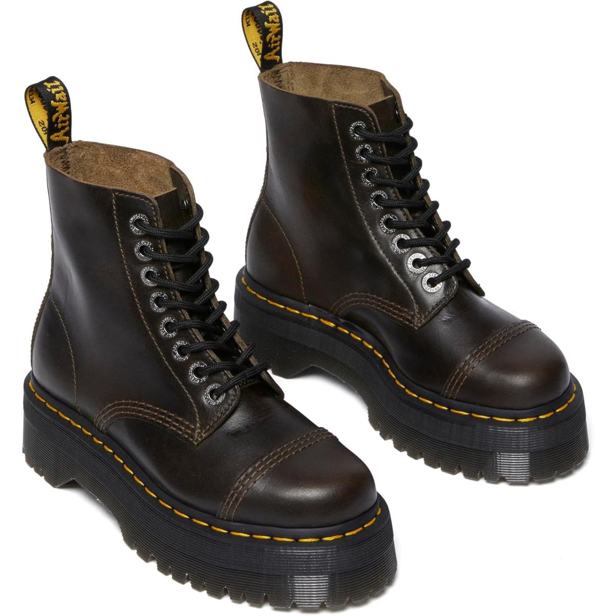 Dr. Martens Unisex-adult Sinclair Leather Platform Boots Combat