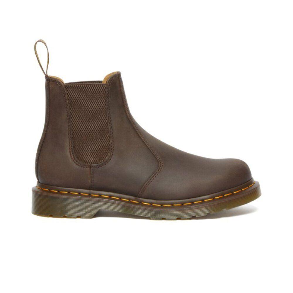 Dr. Martens 2976 YS Chelsea Pull On Boot - Dark Brown Crazy Horse