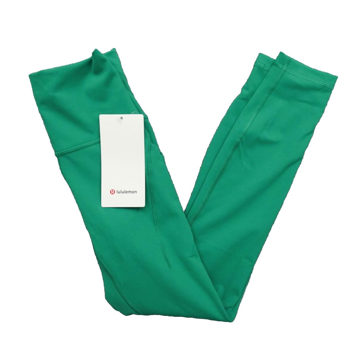 Lululemon Size 2 Wunder Train HR High Rise Tight 25 Pockets Casg Green