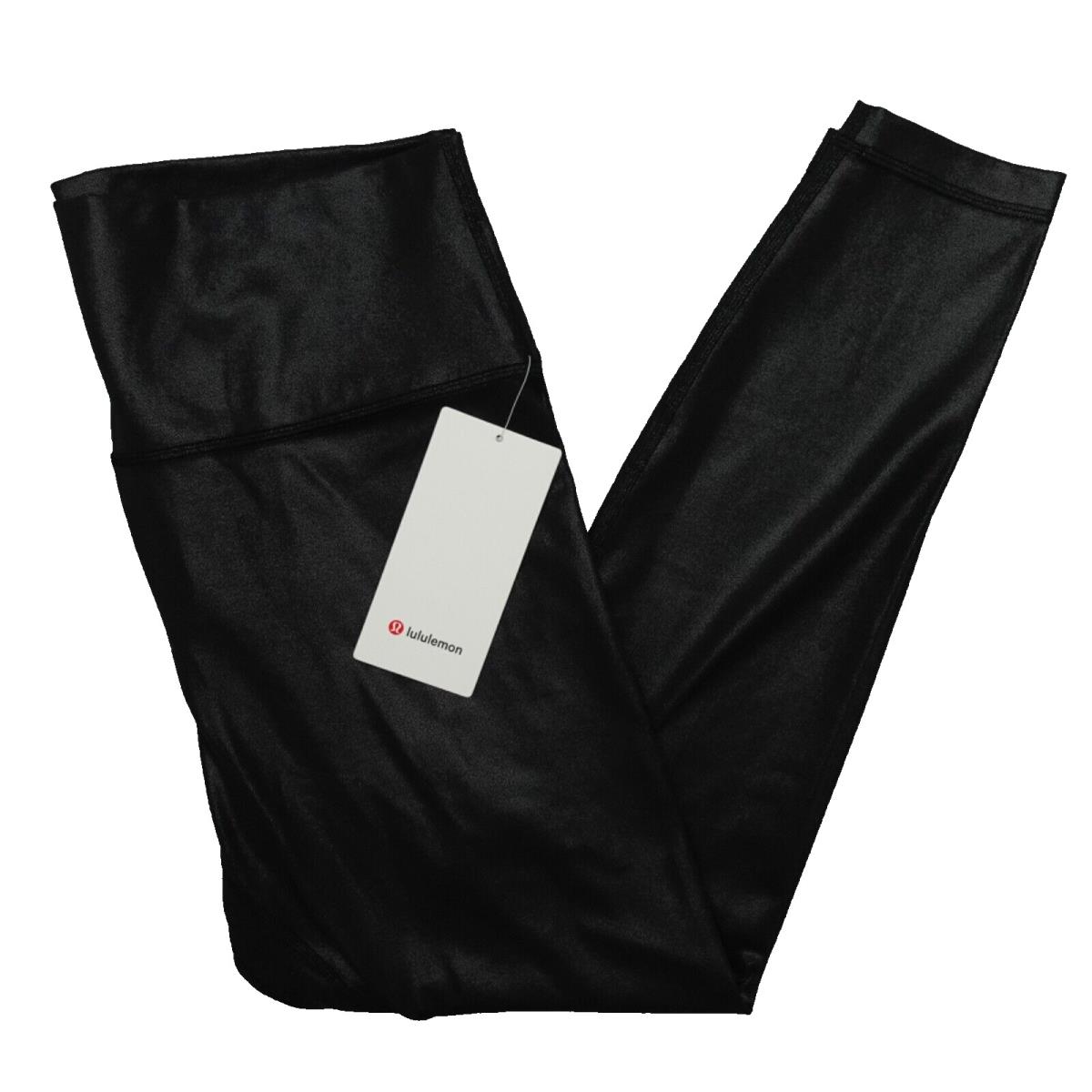 Lululemon Size 4 Align HR High Rise Pant 25 Shine Rfxb Black Leggings