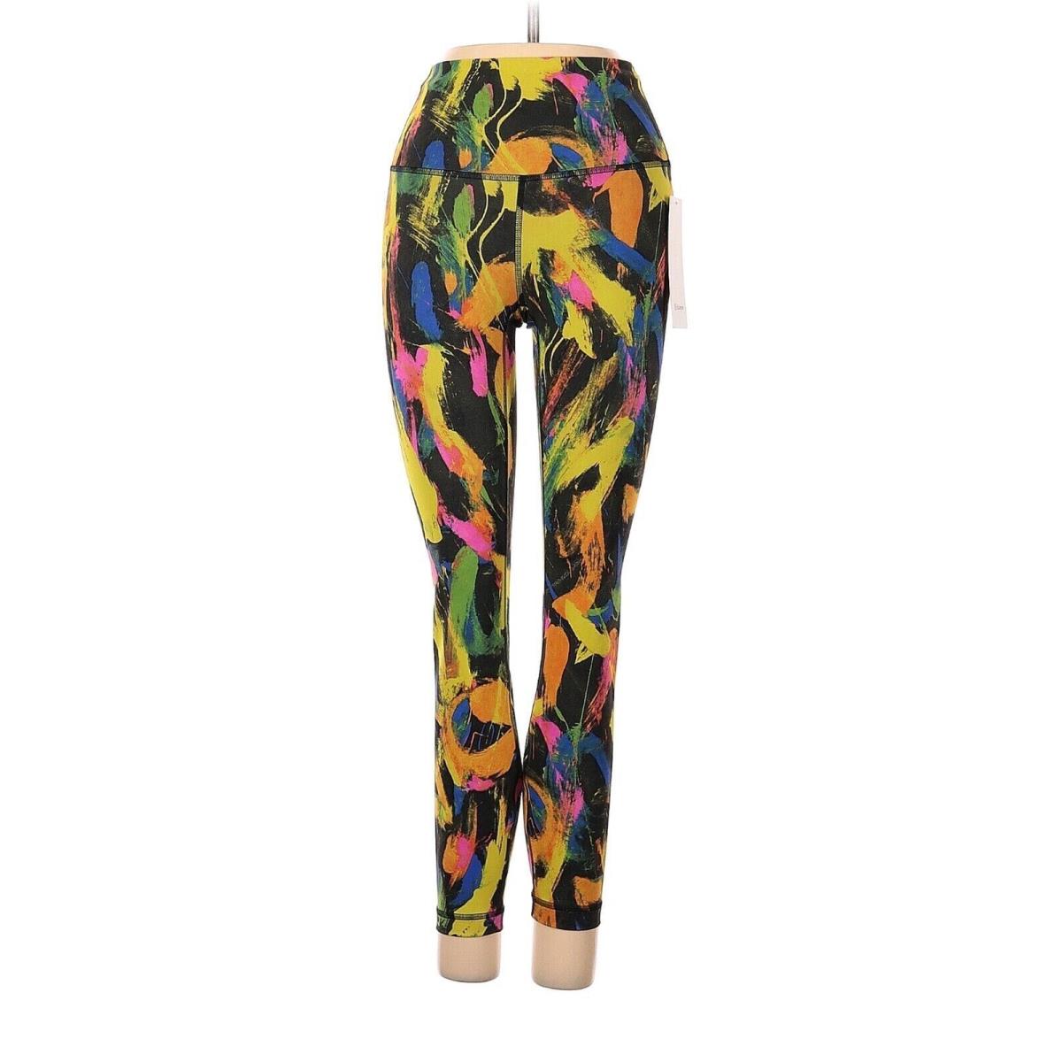 Lululemon Athletica Undertone Black Multi Wunder Train HR Tight 25 Leggings-US4