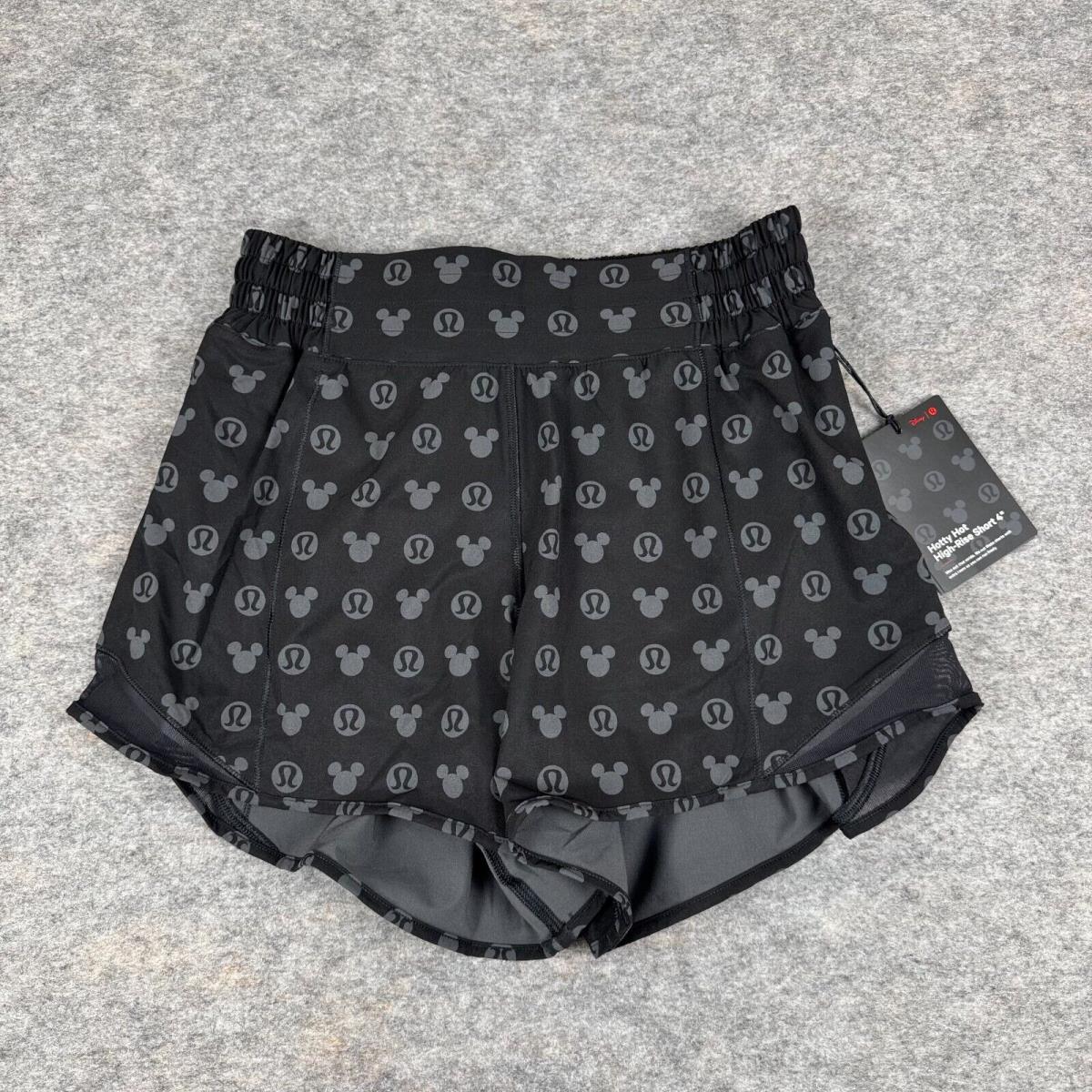 Lululemon x Disney Hotty Hot High Rise Short 4 Limited Edition Womens 6