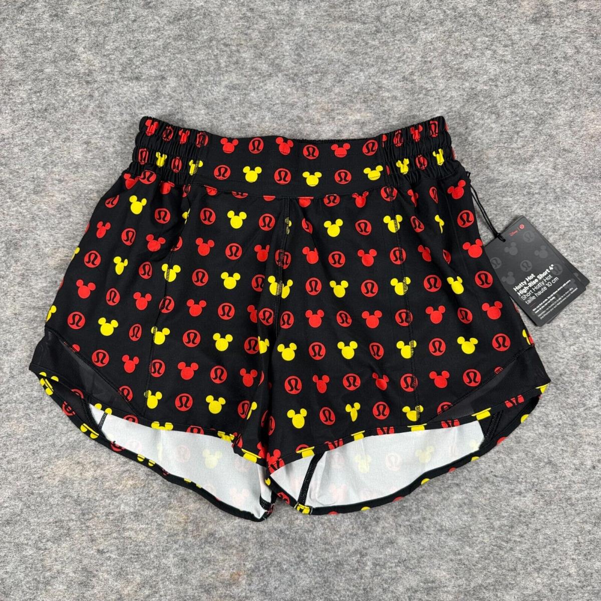 Lululemon x Disney Hotty Hot High Rise Short 4 Limited Edition Womens 6