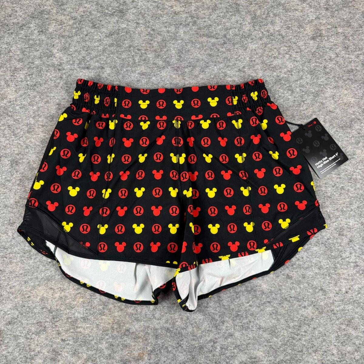 Lululemon x Disney Hotty Hot High Rise Short 4 Limited Edition Womens 8