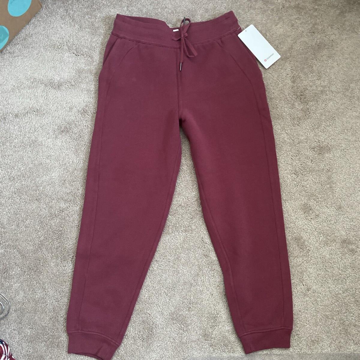 Women Lululemon Scuba High-rise Jogger Mulled Wine 2022 Release Sz. 8