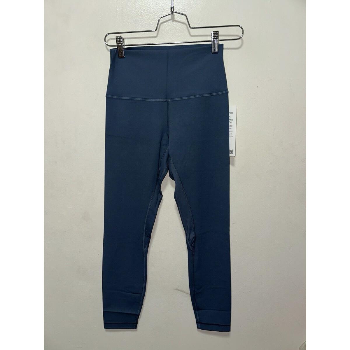Lululemon Align HR Pant 25 Size 6 Tags Women`s Irbu Iron Blue