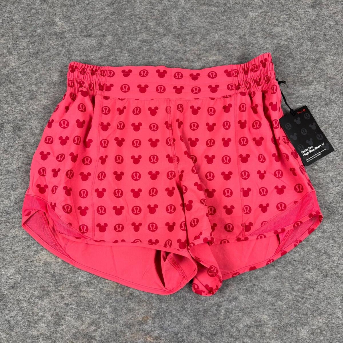 Lululemon x Disney Hotty Hot High Rise Short 4 Limited Edition Womens 10