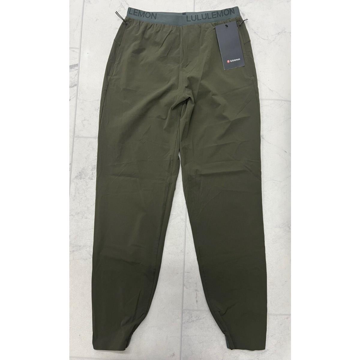 Men`s Lululemon Run State Jogger In Dark Olive Size: Small