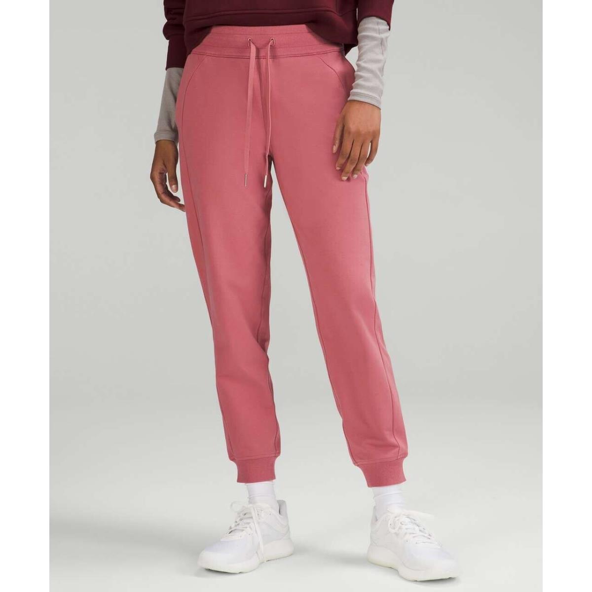 Lululemon Scuba High-rise Terry Jogger Sweatpants Brier Rose Pink Sz 8 Women