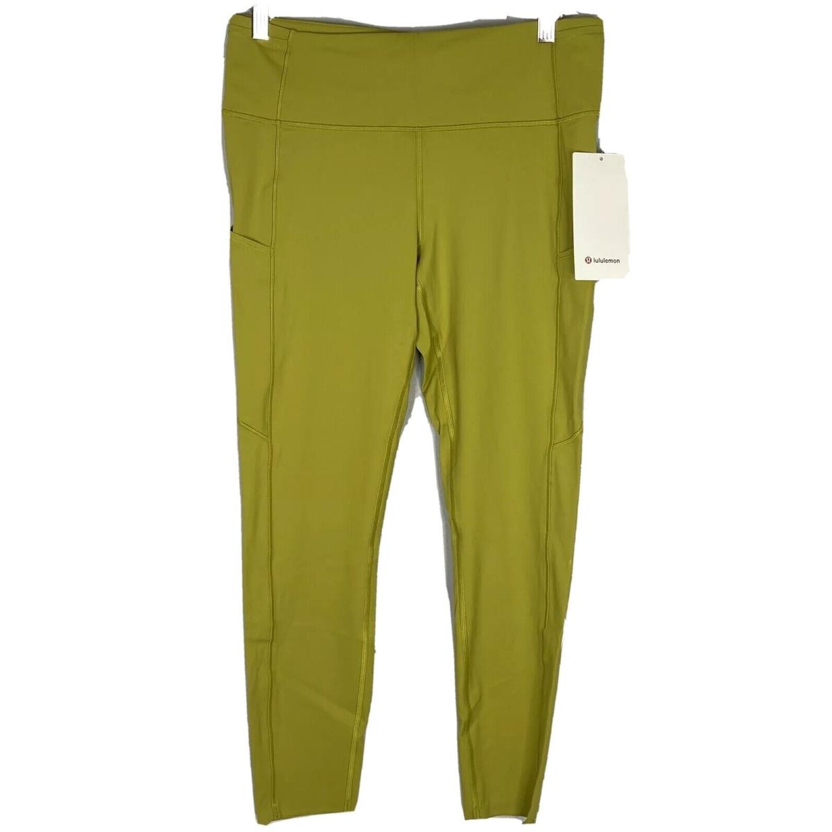 Lululemon Women s Fast Free HR Tight 25 Size 12 Color Golden Lime