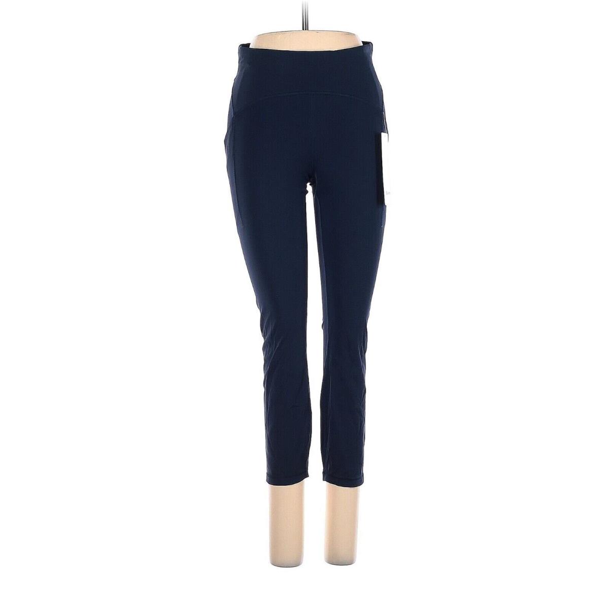 Lululemon Athletica True Navy Power Thru HR Crop 23 Leggings - US 8
