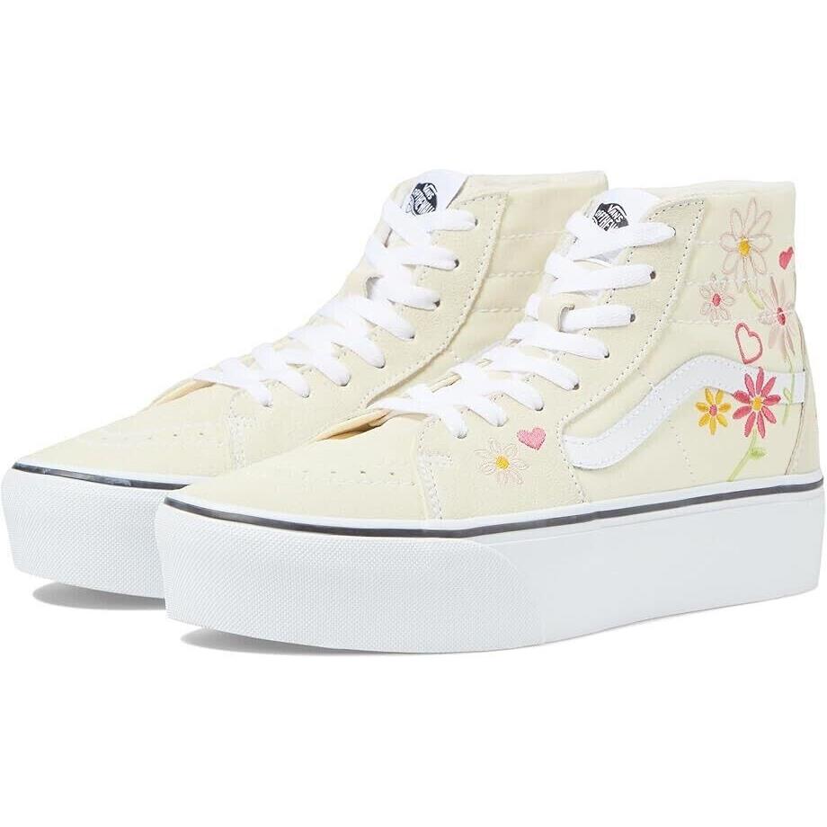 Vans SK8-HI Tapered Platform Unisex Men SZ 8.5 = Women SZ 10 Shoes Floral