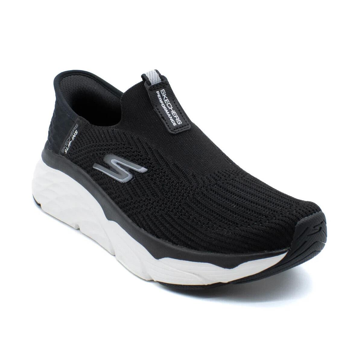 Slip-ins: Max Cushioning Elite-smooth 128571-BKW Womens 6 Black EEE3629 by Skechers