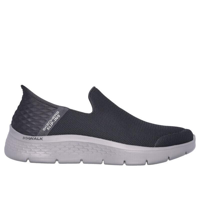 Men`s Skechers Hands Free Slip-ins Gowalk Memory Foam 216491 Dk Gray Extra Wide - Gray