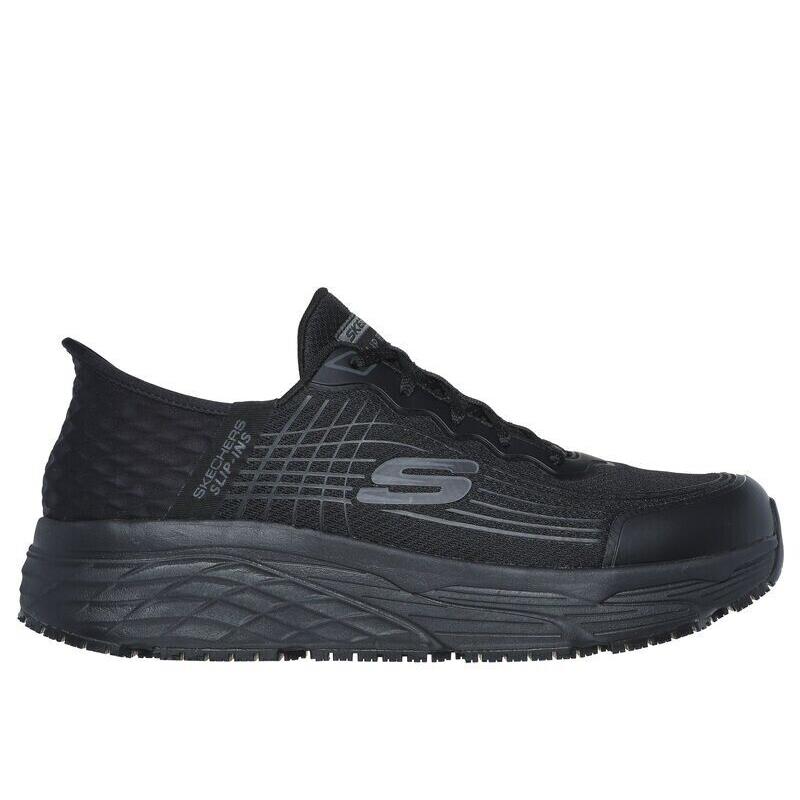 Men  Work Hands Free Slip-ins Slip Resistant Max Cushioning 200231 Black by Skechers