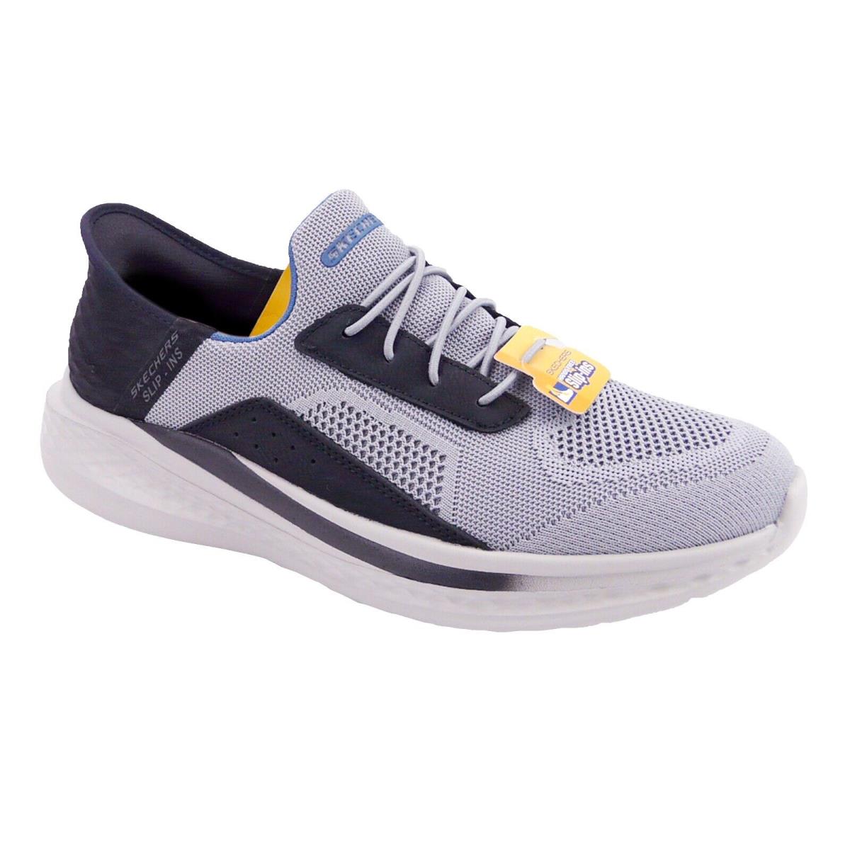 Skechers Men`s Slade Cohen Sneaker Grey Black US 8.5