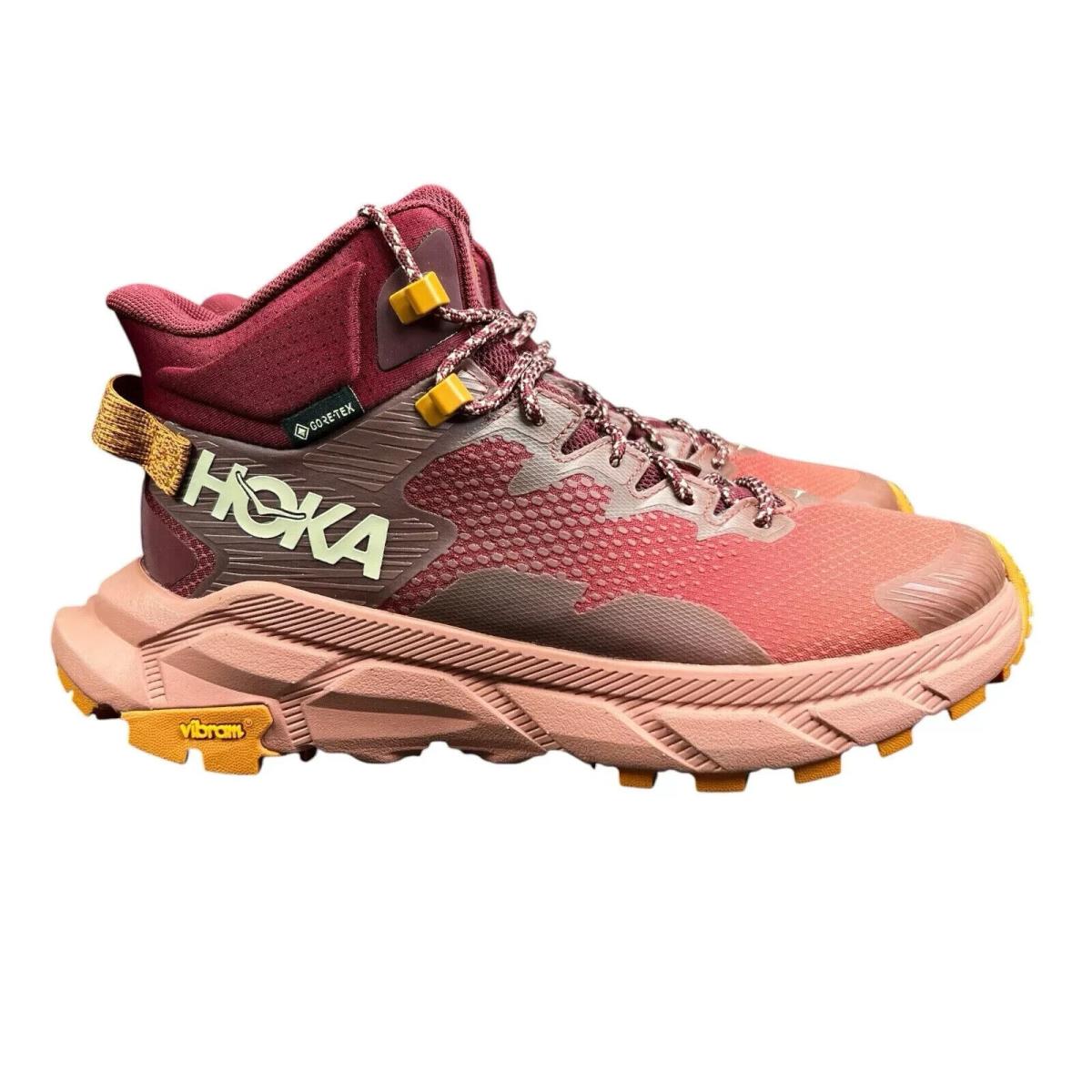 Hoka One One Trail Code Gtx Hot Sauce Trail Hiking Boots Women`s Sizes 7 - 11 B