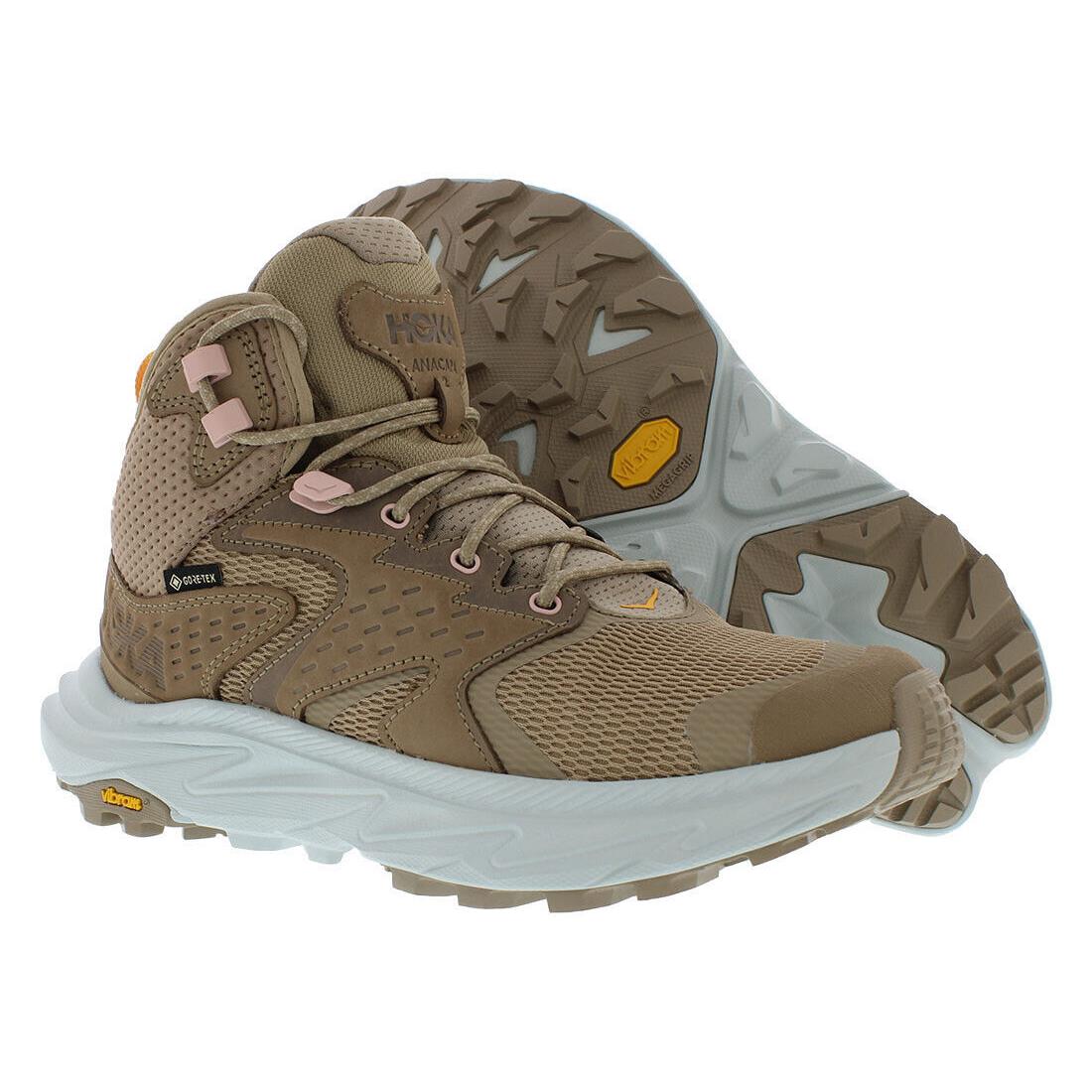 Hoka Anacapa 2 Mid Gtx Womens Shoes Size 7.5 Color: Dune/ice Flow