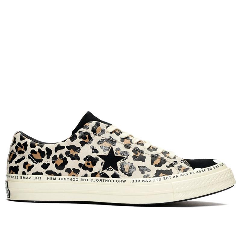 Converse x Brain Dead One Star Ox Low Top Egret/black 163167c - Beige