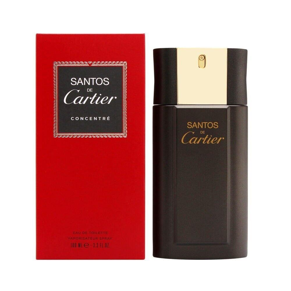 Santos De  Concentre For Men 3.3 oz Eau de Toilette Spray Box by Cartier
