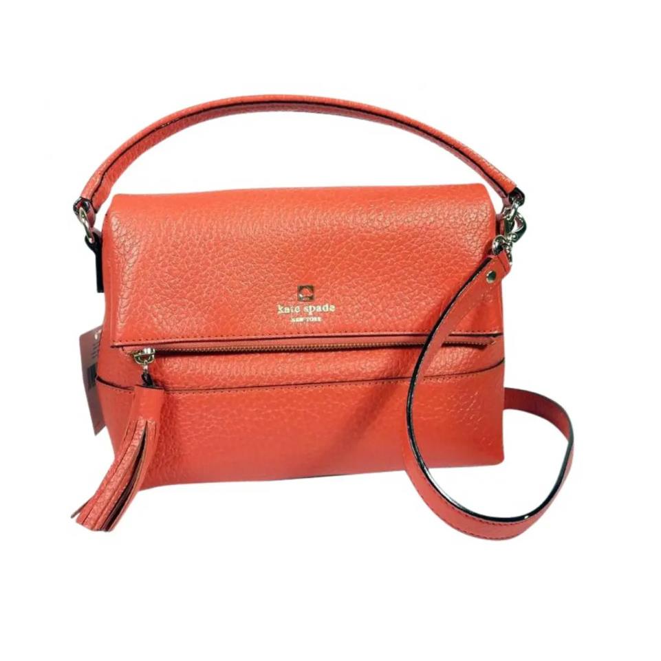 Kate Spade Southport Avenue Mini Carmen Orange-red Satchel/crossbody Bag