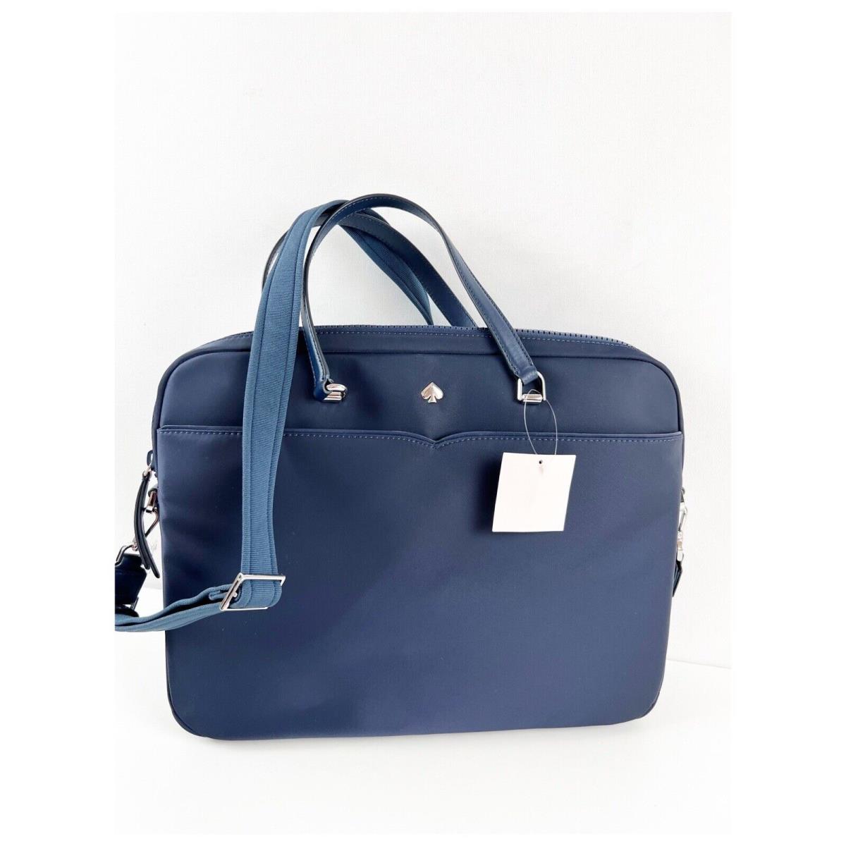 Kate Spade Laptop Messenger Bag 15 Jae Nightcap Blue Shoulder Purse Nylon