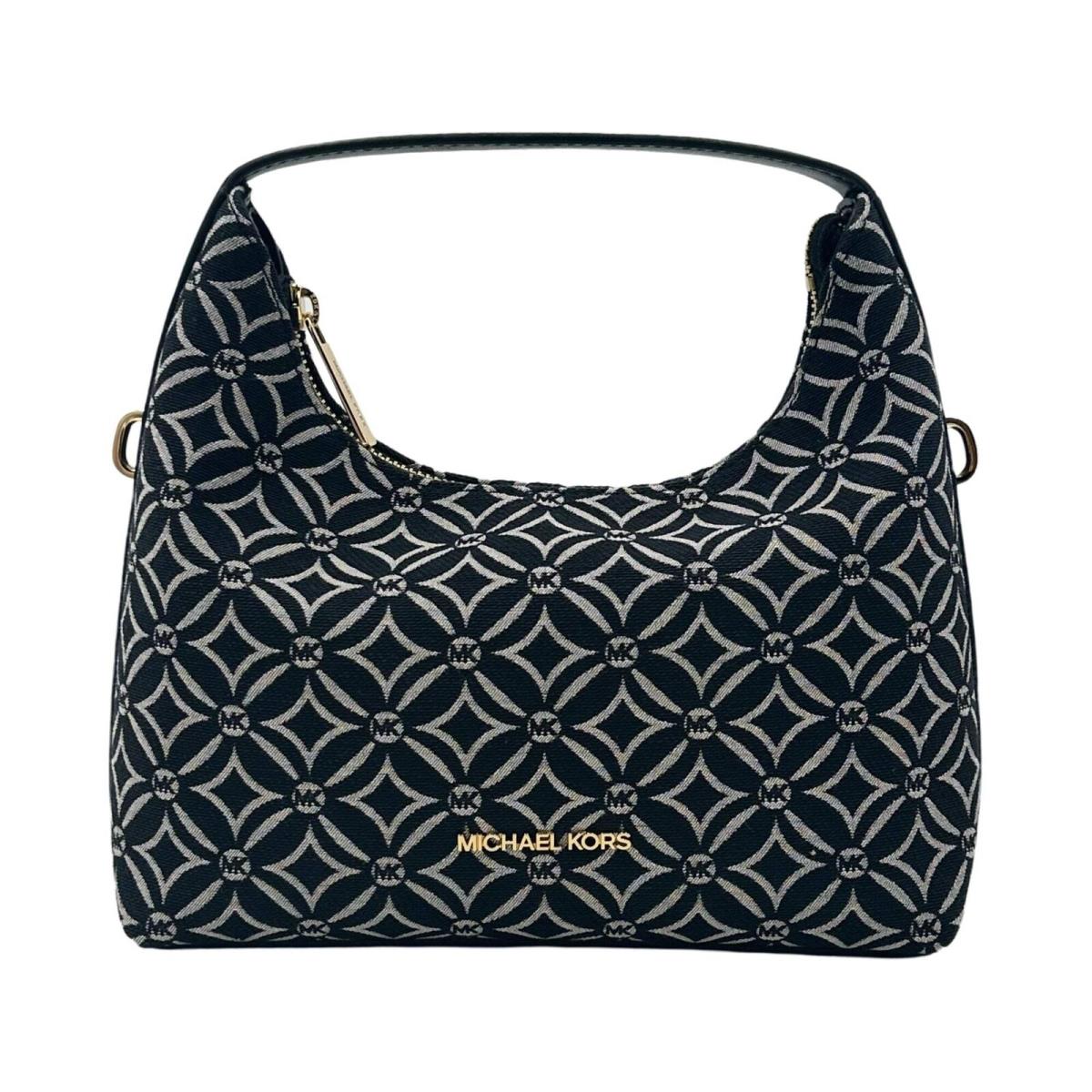 Kate Spade Michael Kors Ember Small Logo Jacquard Messenger Bag - Denim