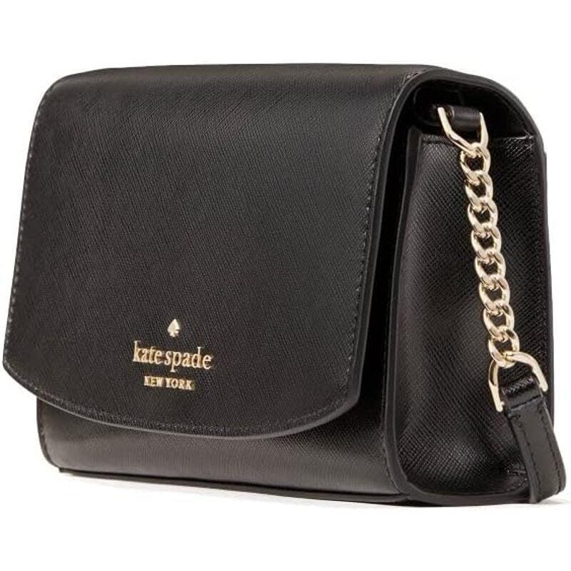 Kate Spade Women`s York Staci Small Flap Crossbody Black-os