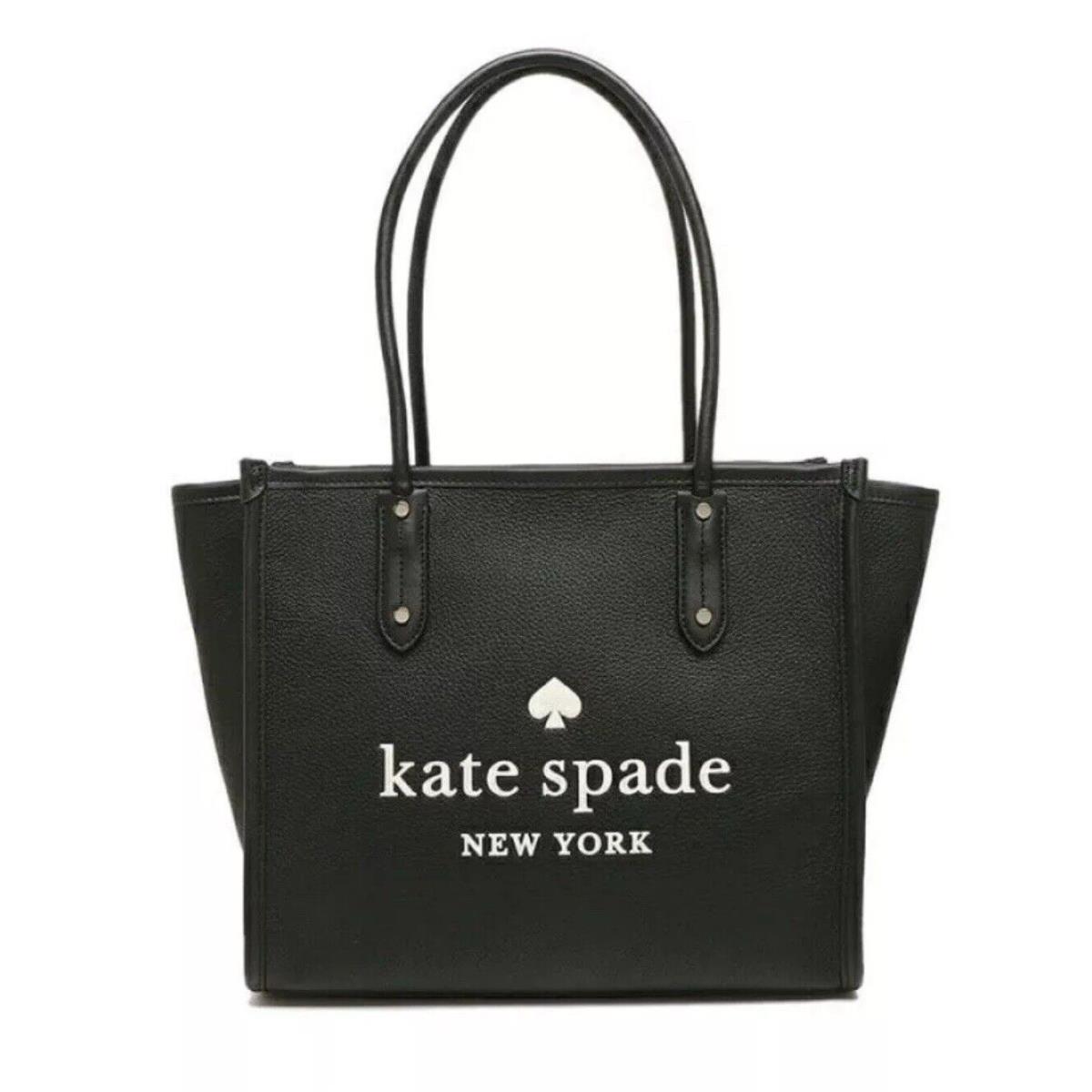 Brand Kate Spade New York Ella Black Pebbled Leather Tote Handbag