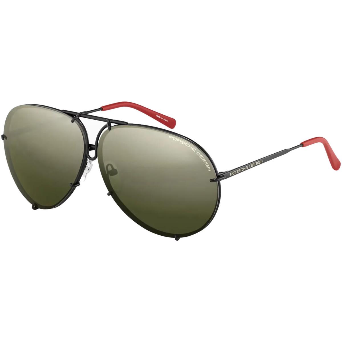 Porsche Design Polarized Black Titanium Aviator Sunglasses - P847869R - Japan